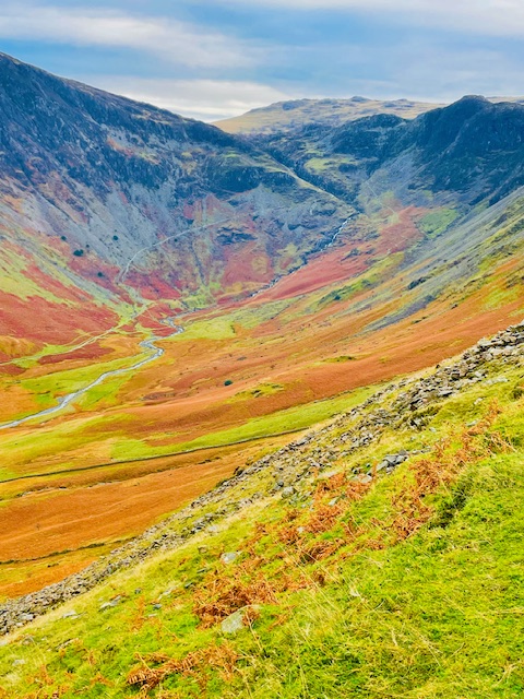 Lake District valley, autumn colours